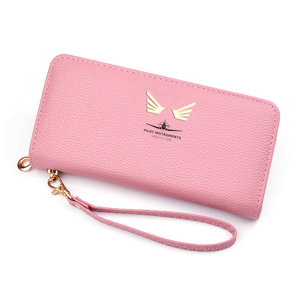 Ladies Leather Wallet (Textured) Pilot Instruments Collection